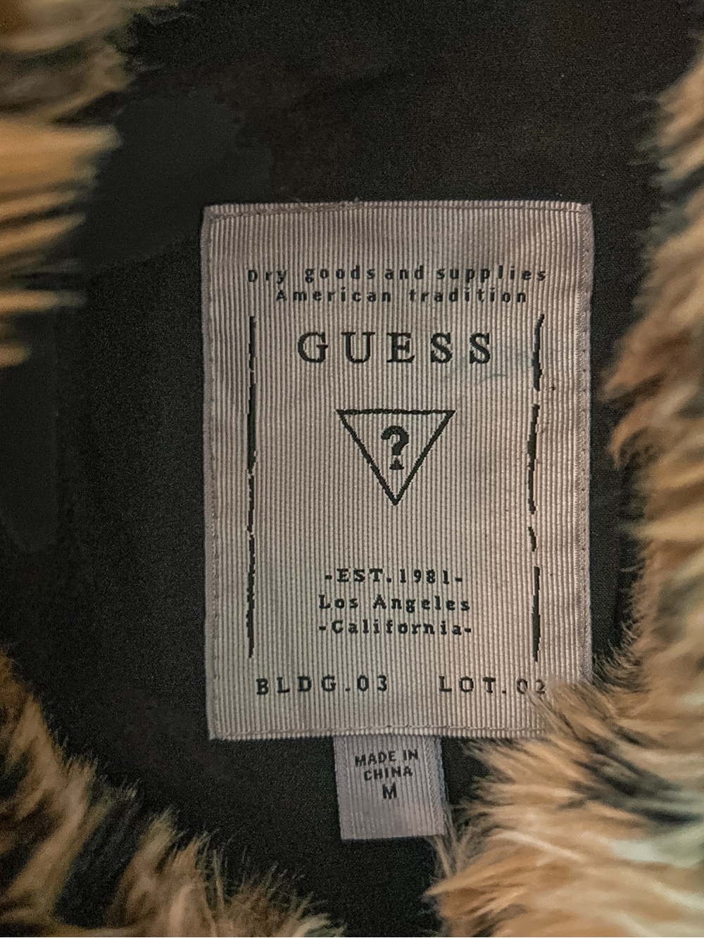 Y2K Faux Fur Vest Women’s Knit Trim Street Style Guess Size Medium Animal Print - Picture 4 of 10